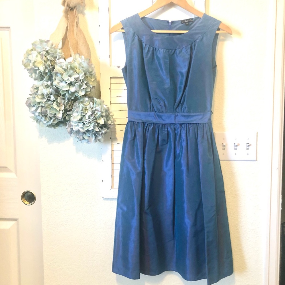 Maria Bianca Nero Satin Cocktail Dress SZ P